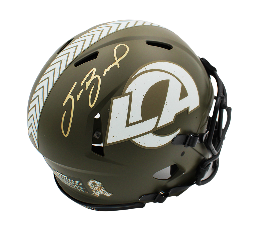Sam Bradford Signed Los Angeles Rams Speed Authentic Salute to Service NFL Helmet