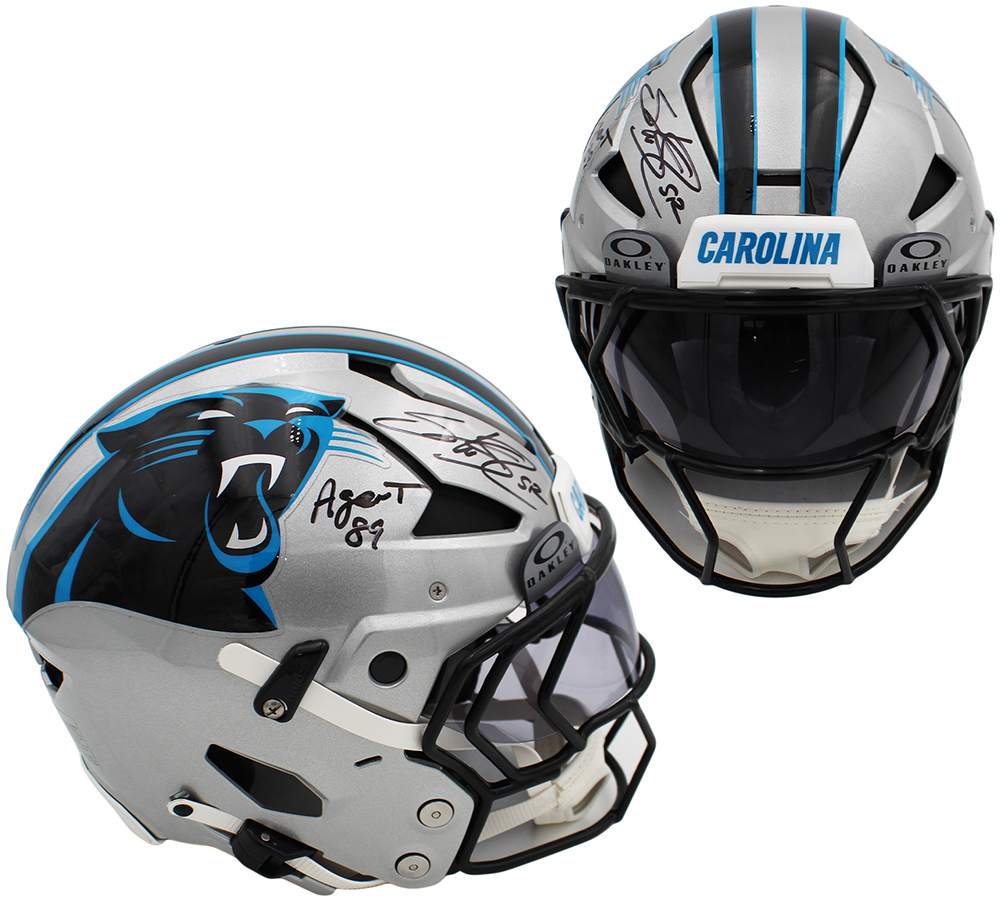 Steve Smith Sr. Signed Carolina Panthers Axiom Authentic NFL Helmet With "Agent 89" Inscription