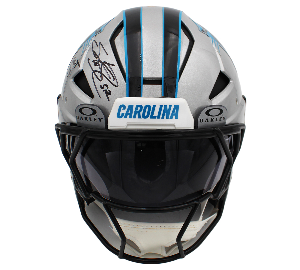 Steve Smith Sr. Signed Carolina Panthers Axiom Authentic NFL Helmet With "Agent 89" Inscription - Image 4