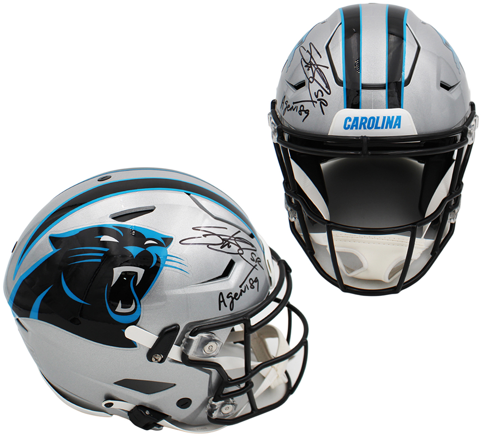 Steve Smith Sr. Signed Carolina Panthers Speed Flex Authentic NFL Helmet With "Agent 89" Inscription