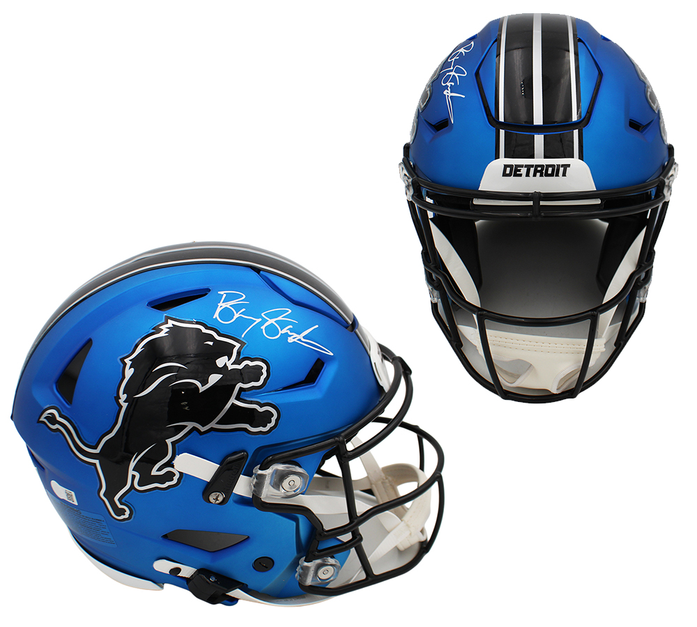 Barry Sanders Signed Detroit Lions Speed Flex Authentic Alternate 2024 NFL Helmet