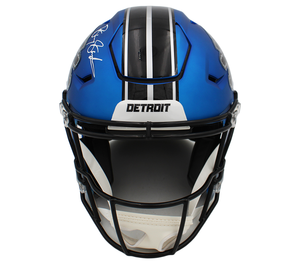 Barry Sanders Signed Detroit Lions Speed Flex Authentic Alternate 2024 NFL Helmet - Image 3