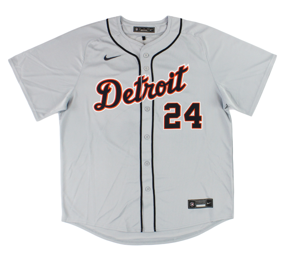 Miguel Cabrera Signed Detroit Tigers Mitchell and Ness Gray MLB Jersey - Image 3
