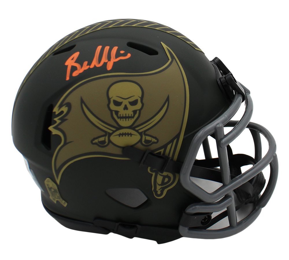 Baker Mayfield Signed Tampa Bay Buccaneers Speed Salute to Service 4 NFL Mini Helmet