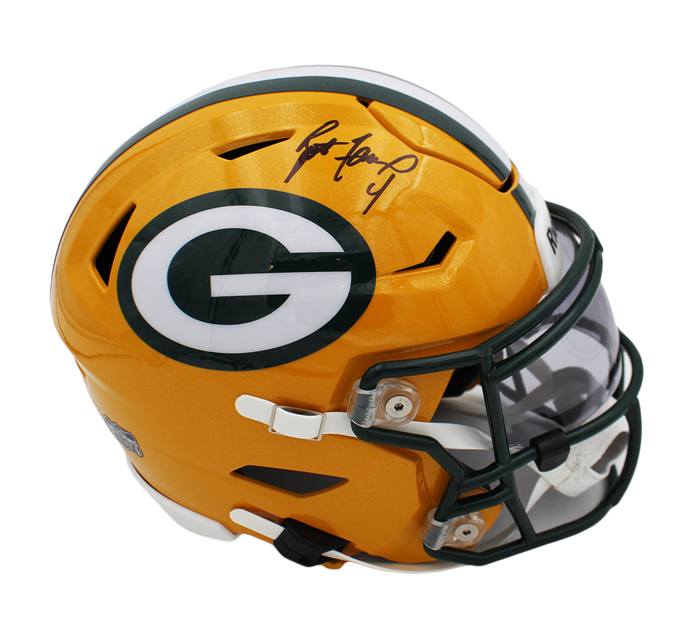 Brett Favre Signed Green Bay Packers Speed Flex Mid-Size NFL Midi Helmet