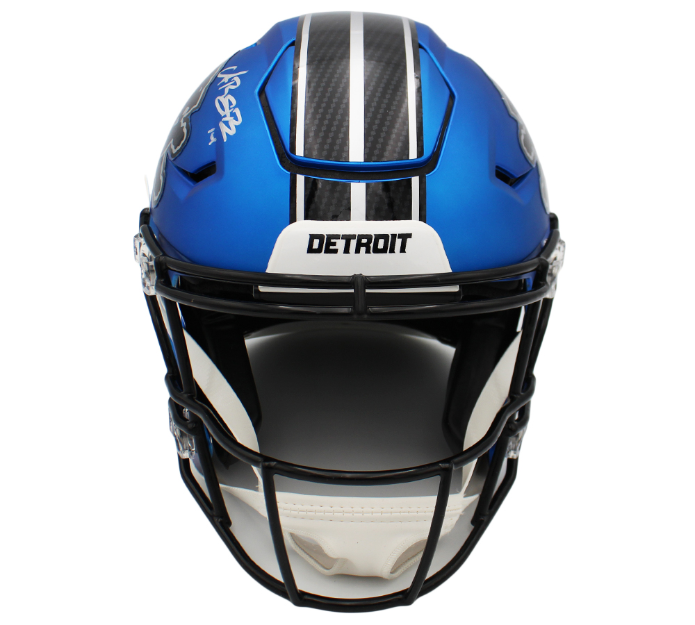 Amon-Ra St. Brown Signed Detroit Lions Speed Flex Authentic Rivalries NFL Helmet - Beckett Authenticated - Image 3