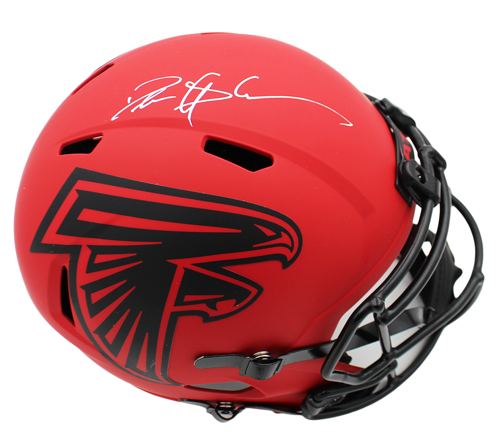 Deion Sanders Signed Atlanta Falcons Speed Full Size Rave NFL Helmet