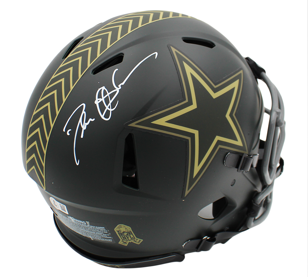 Deion Sanders Signed Dallas Cowboys Speed Authentic Salute to Service 4 NFL Helmet