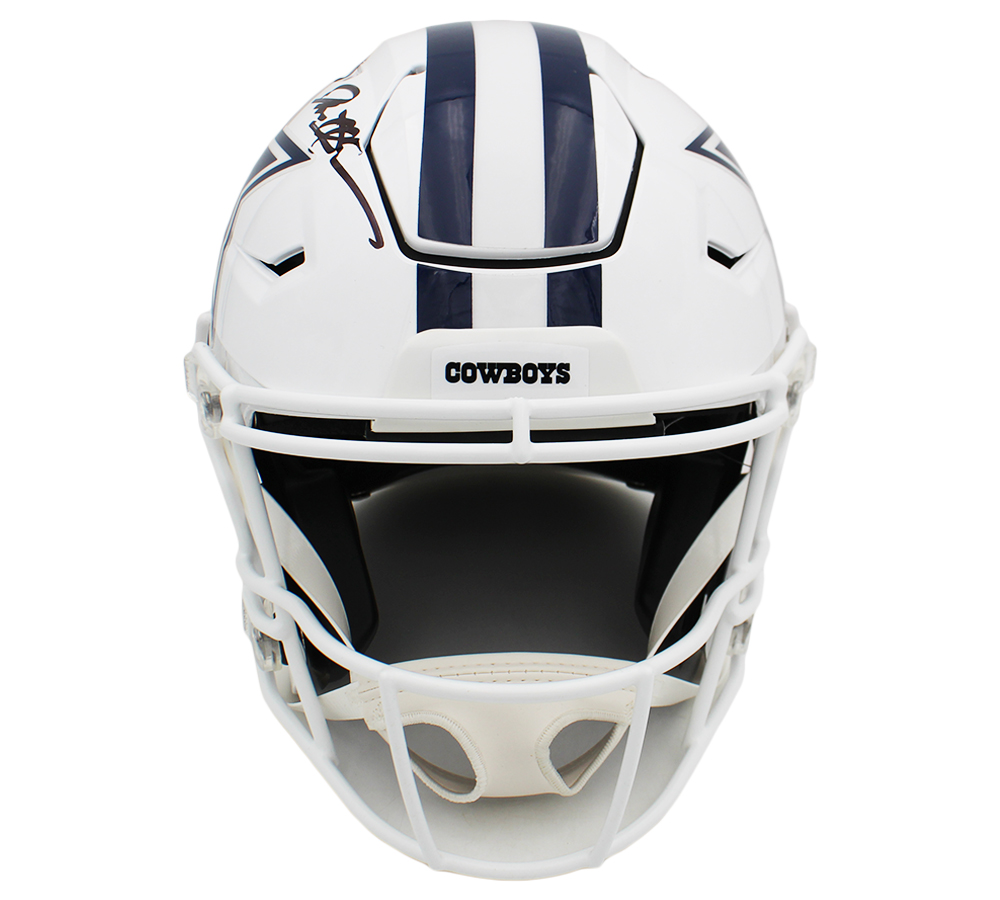 Deion Sanders Signed Dallas Cowboys Speed Flex Authentic Alternate White NFL Helmet - Image 3
