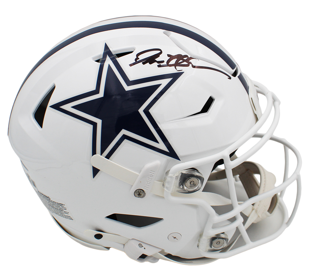 Deion Sanders Signed Dallas Cowboys Speed Flex Authentic Alternate White NFL Helmet - Image 2