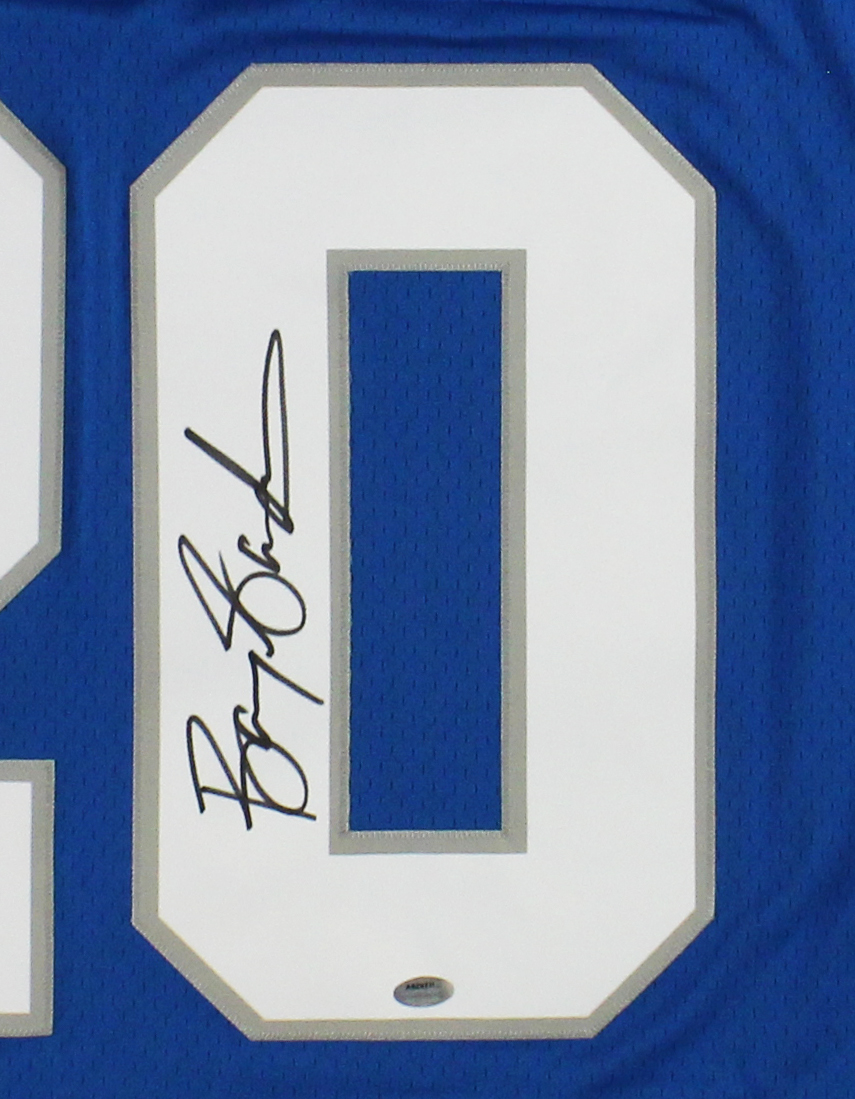 Barry Sanders Signed Detroit Lions Mitchell & Ness 1996 Blue NFL Jersey - Image 2