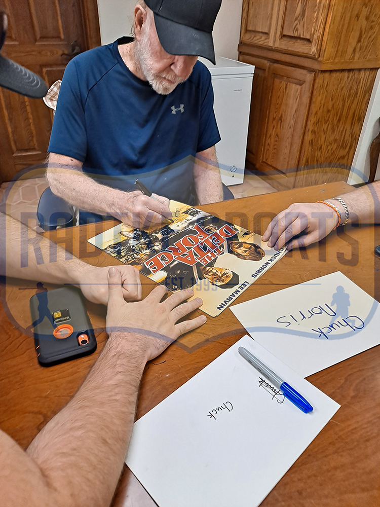 Chuck Norris Signed Unframed 11x14 Standing in the Field Photo - Image 3