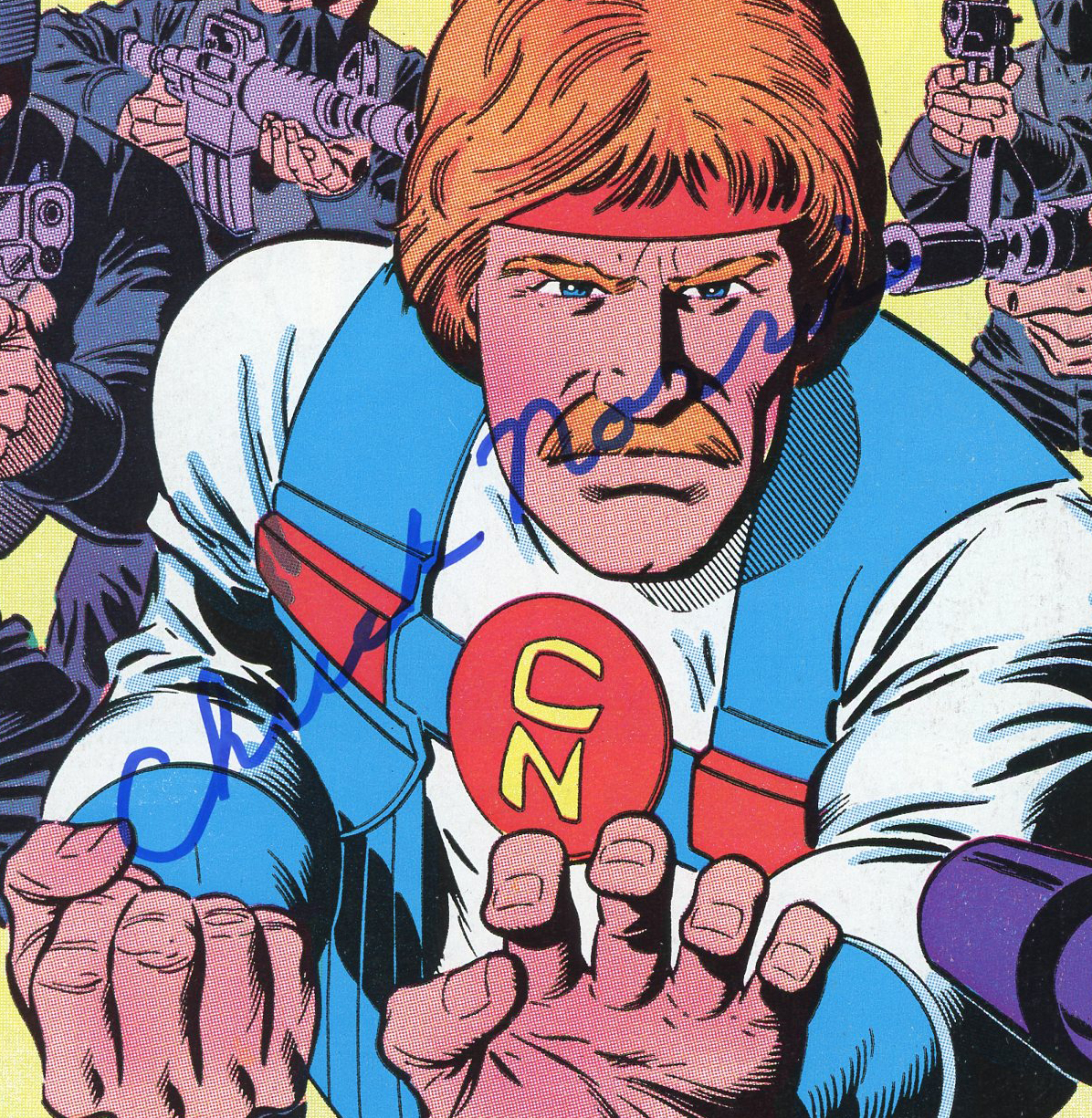 Chuck Norris Signed Unframed Karate Kommandos #1 Comic Book - Image 2