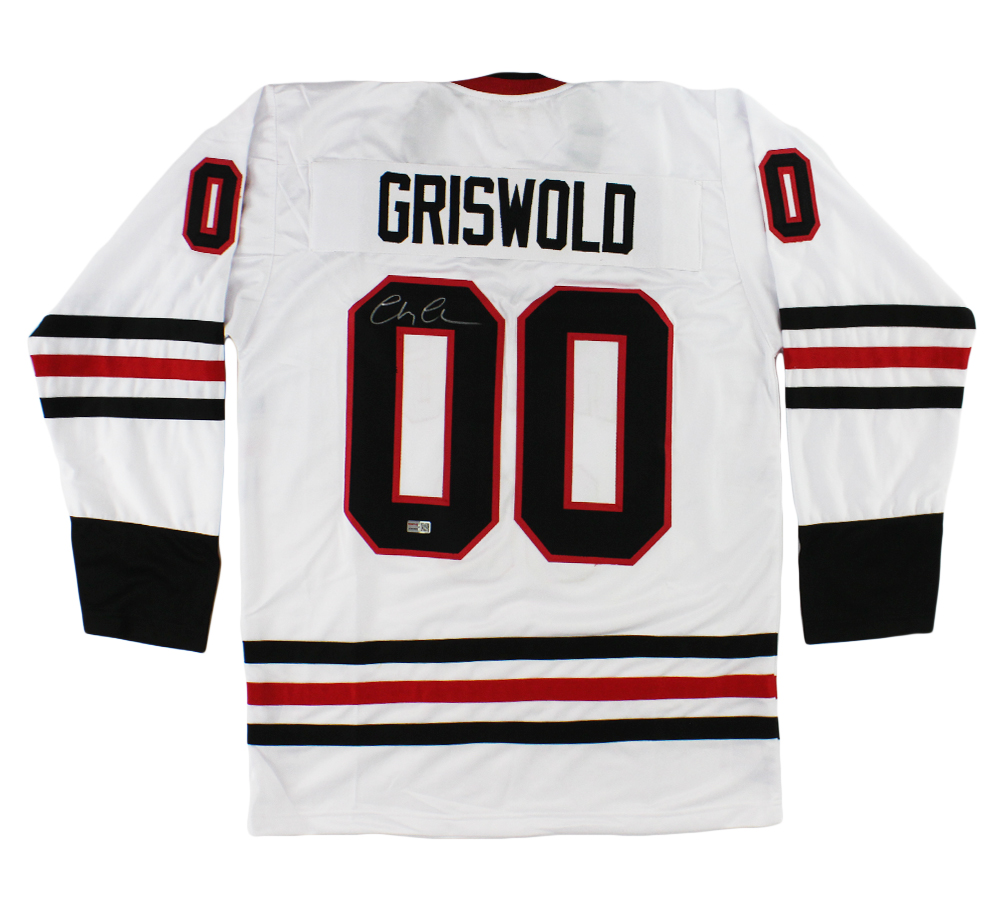 Chevy Chase Signed Chicago Custom White Griswold Jersey