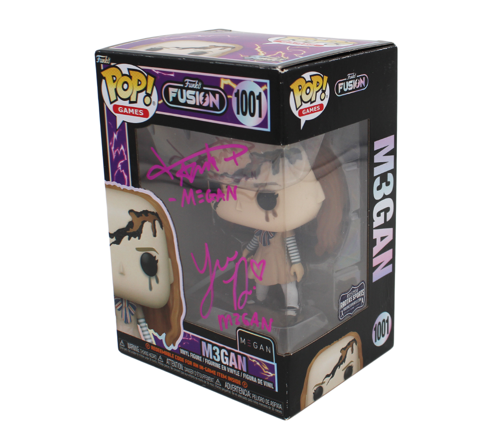 Amie Donald and Jenna Davis Signed M3GAN #1001 Funko Pop! - Image 2