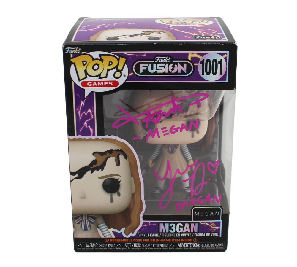 Amie Donald and Jenna Davis Signed M3GAN #1001 Funko Pop!
