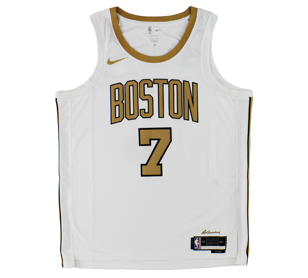 Jaylen Brown Signed Boston Celtics Nike Swingman 2025-26 White NBA Jersey - Image 3