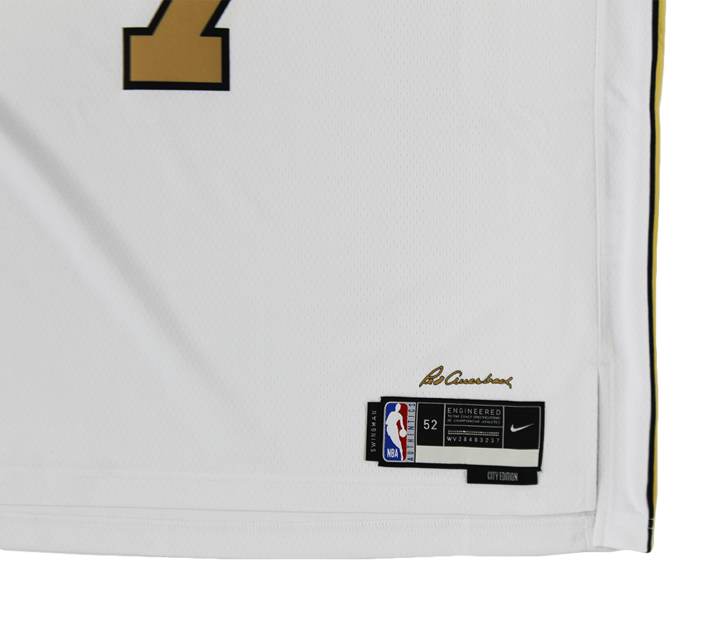 Jaylen Brown Signed Boston Celtics Nike Swingman 2025-26 White NBA Jersey - Image 4