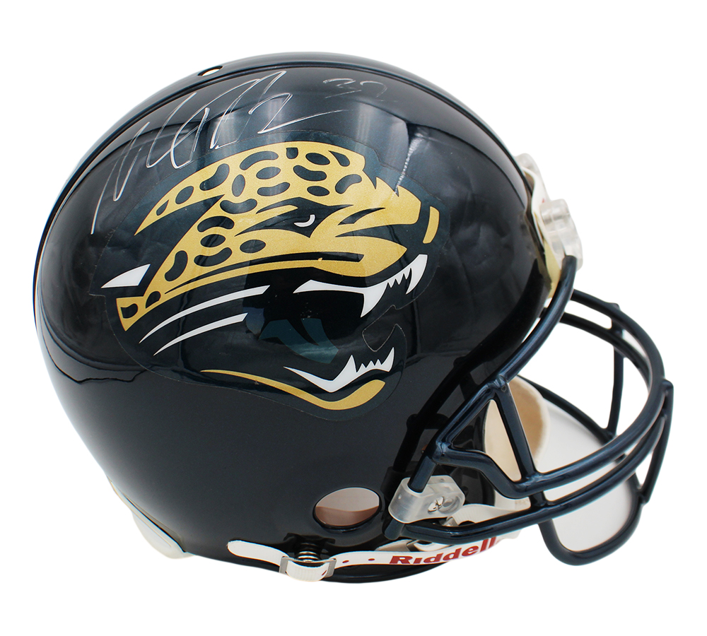 Mark Brunell and Maurice Jones-Drew Signed Jacksonville Jaguars VSR4 Authentic NFL Helmet - Image 3