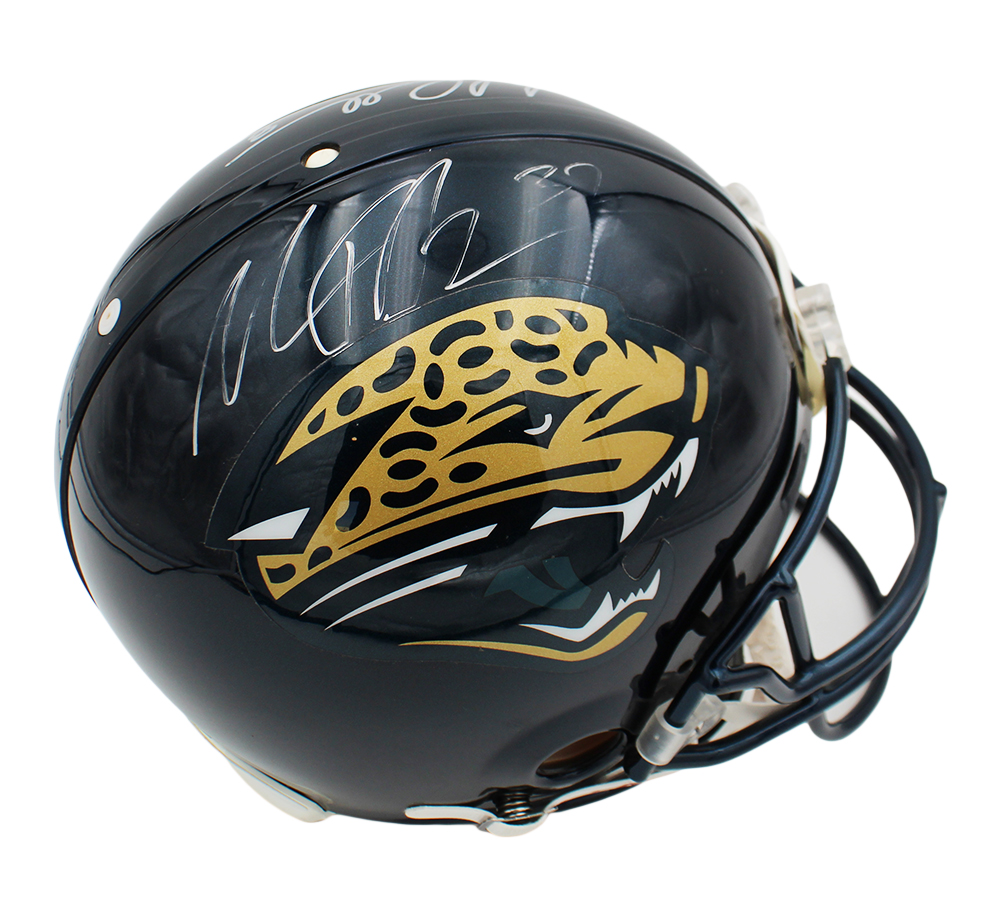Mark Brunell and Maurice Jones-Drew Signed Jacksonville Jaguars VSR4 Authentic NFL Helmet
