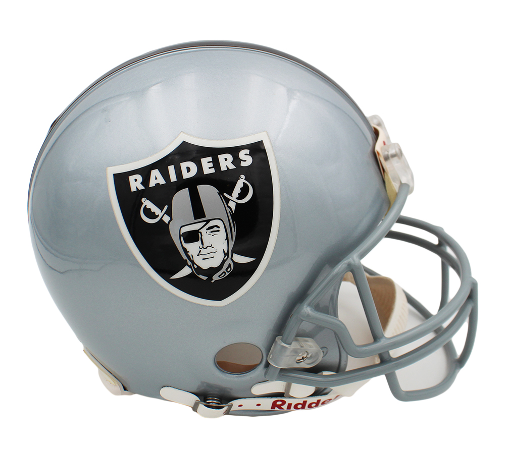 Marcus Allen Signed Los Angeles Raiders VSR4 Authentic NFL Helmet with "HOF 03" Inscription - Image 2