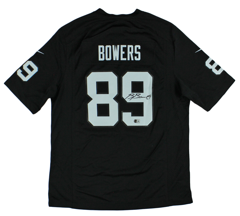 Brock Bowers Signed Las Vegas Raiders Nike Game Black Jersey