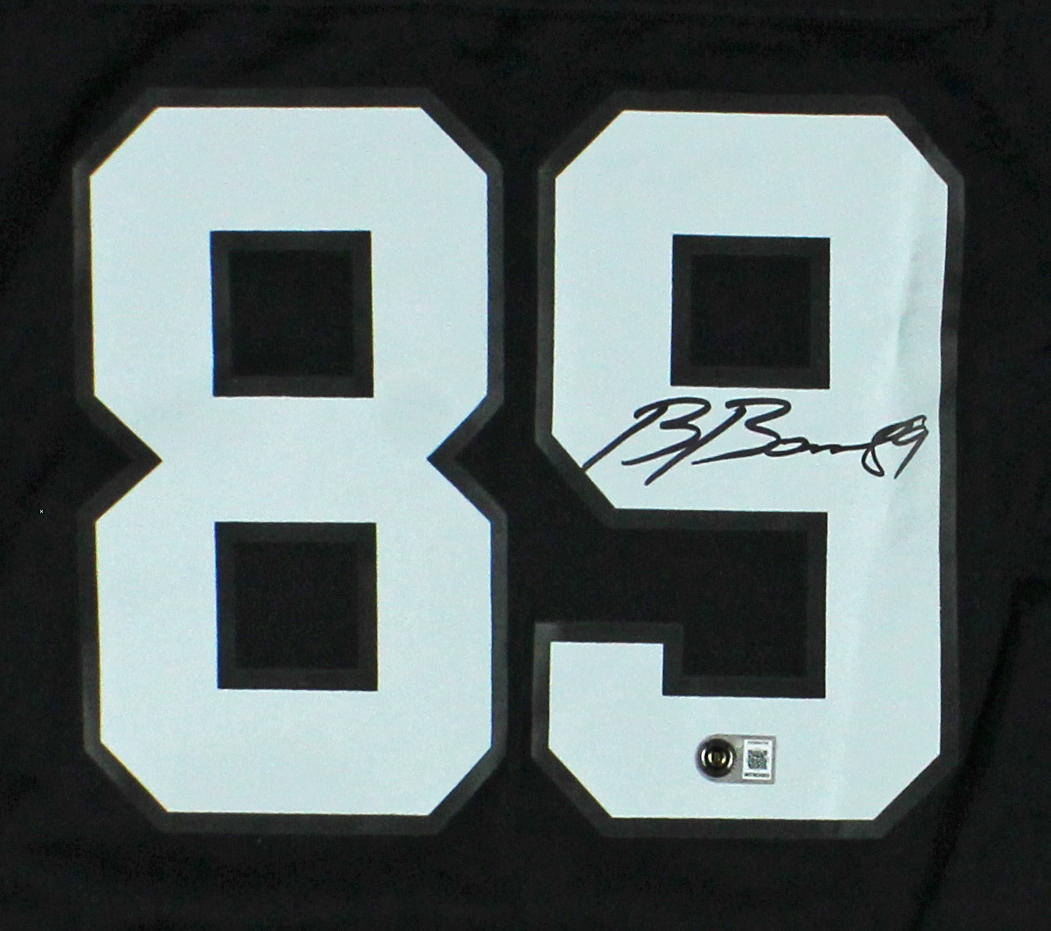 Brock Bowers Signed Las Vegas Raiders Nike Game Black Jersey - Image 2