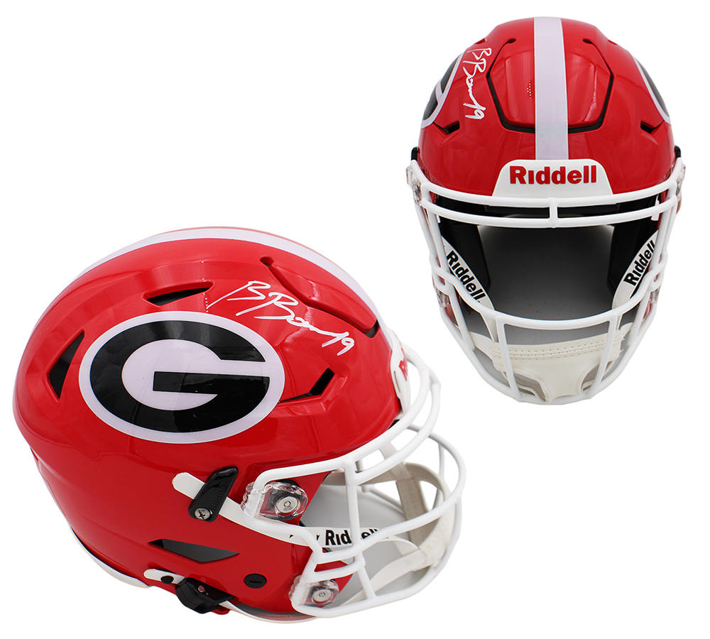 Brock Bowers Signed Georgia Bulldogs Speed Flex Authentic NFL Helmet