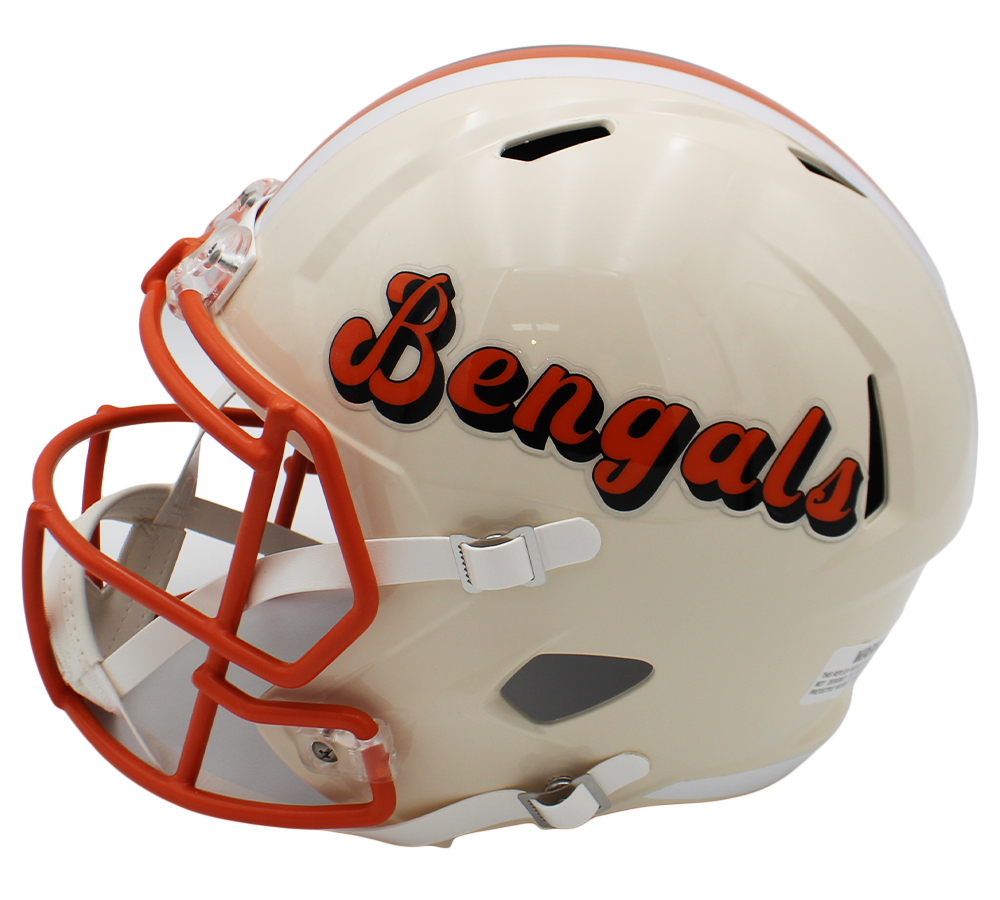 Ja'Marr Chase Signed Cincinnati Bengals Speed Full Size Retro NFL Helmet - Image 2