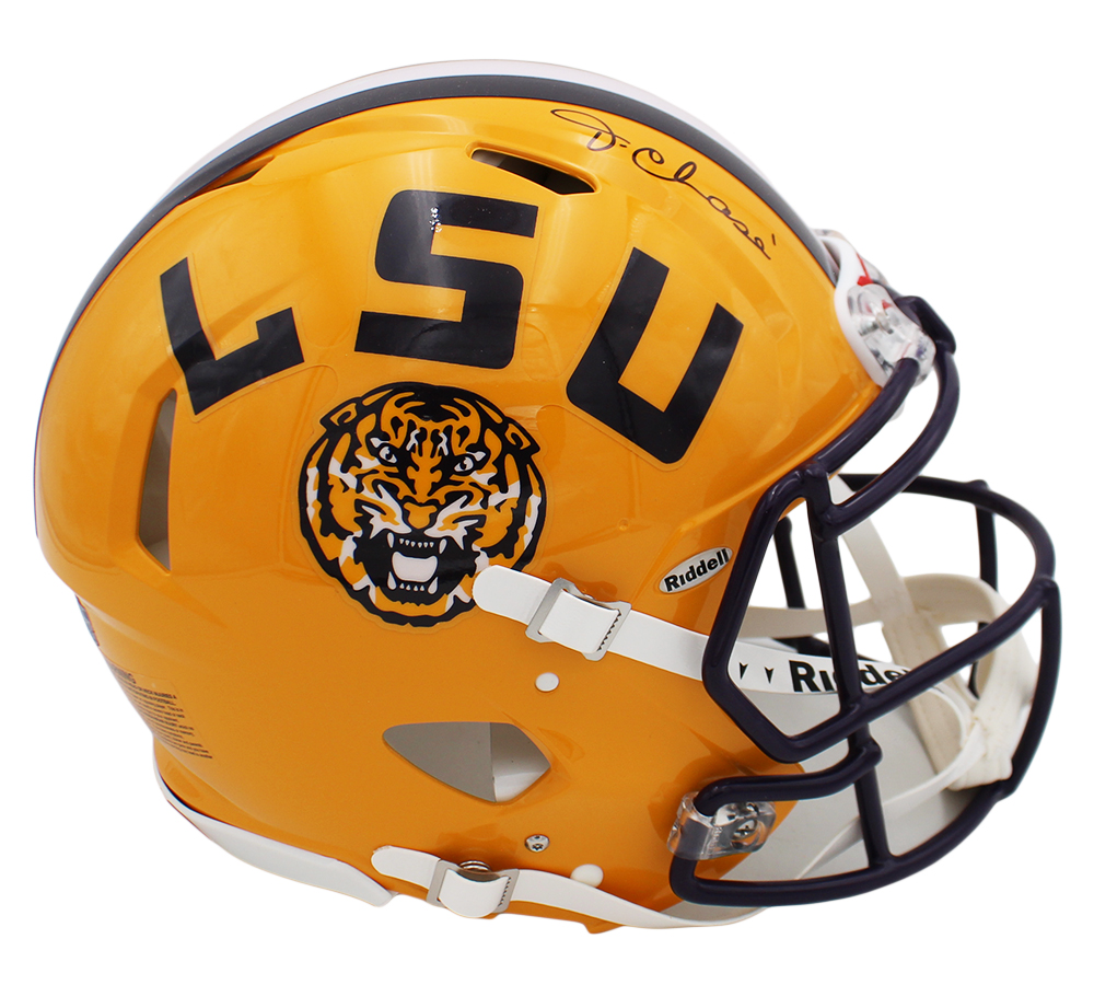Ja'Marr Chase Signed LSU Tigers Speed Authentic Yellow NCAA Helmet - Image 2