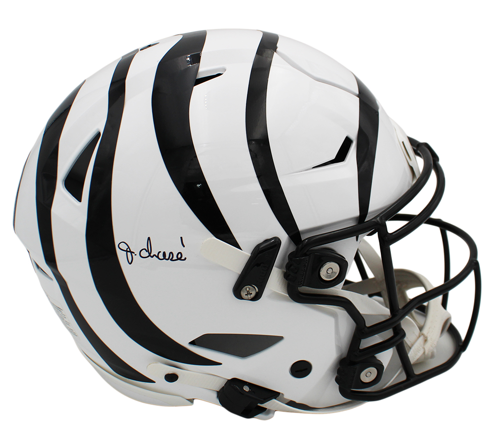 Ja'Marr Chase Signed Cincinnati Bengals Speed Flex Authentic Alternate NFL Helmet - Image 2