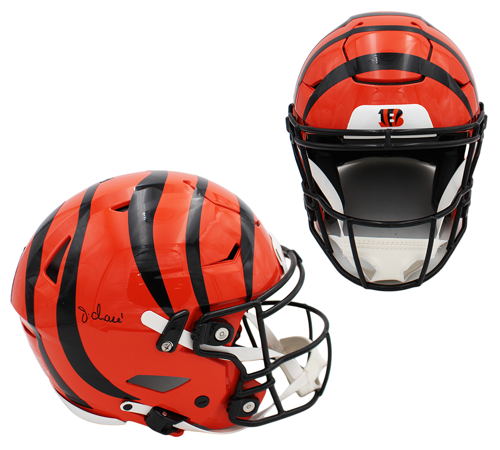 Ja'Marr Chase Signed Cincinnati Bengals Speed Flex Authentic NFL Helmet