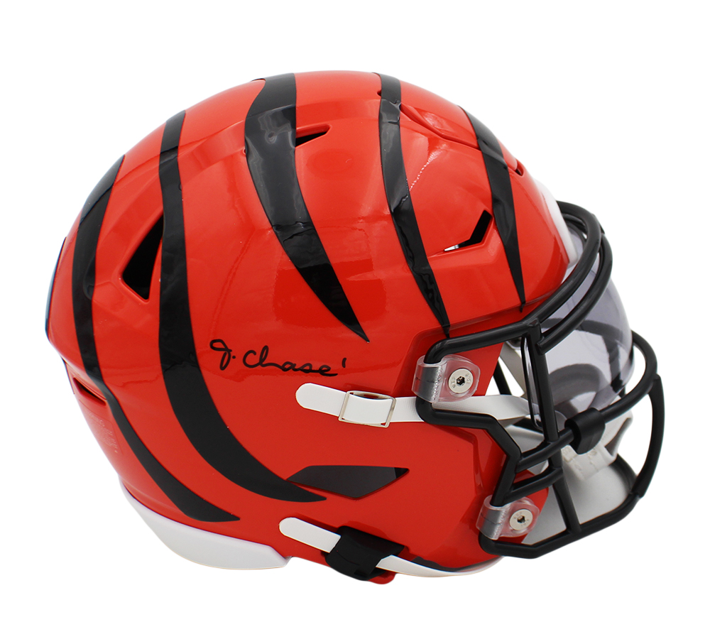 Ja'Marr Chase Signed Cincinnati Bengals Speed Flex Mid-Size NFL Midi Helmet