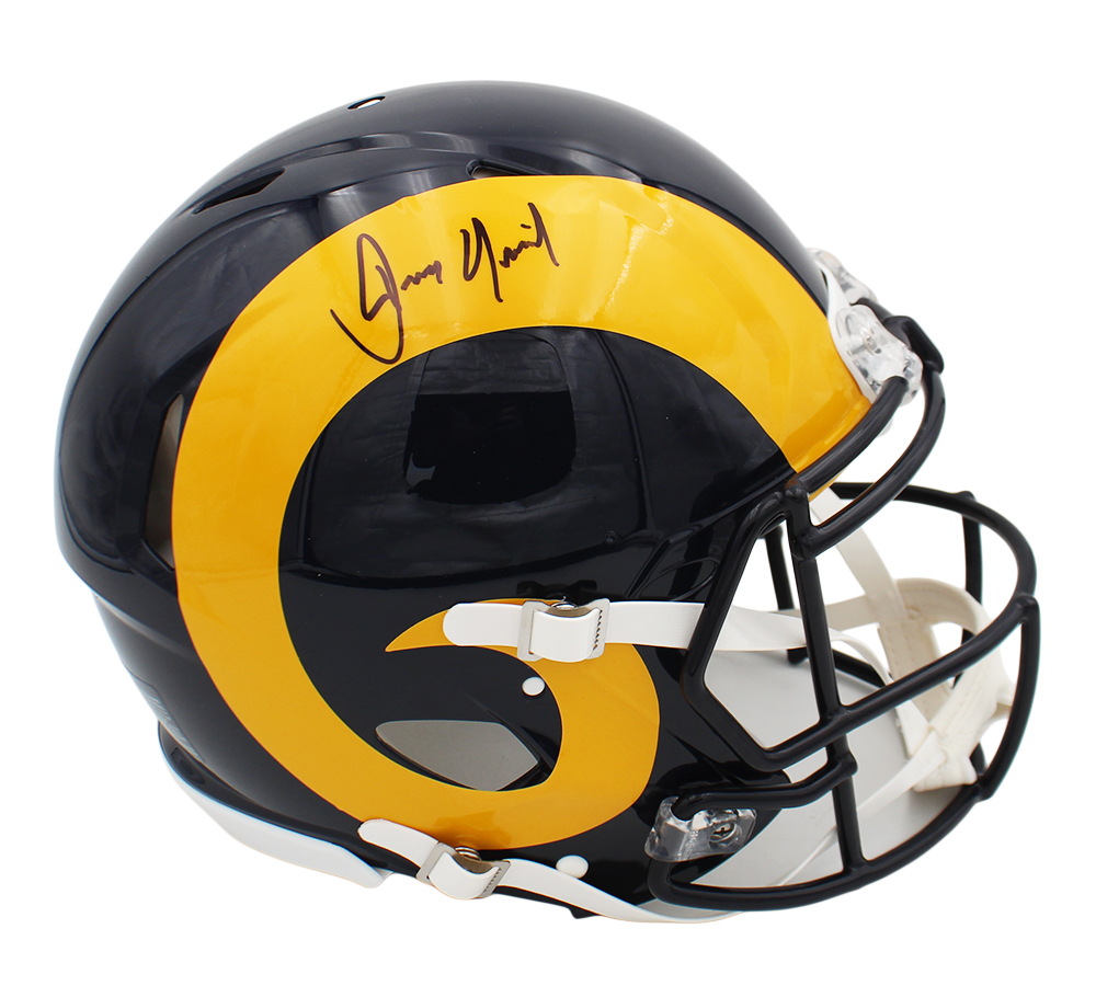 Dennis Quaid Signed St. Louis Rams Speed Authentic Throwback 1981-99 NFL Helmet