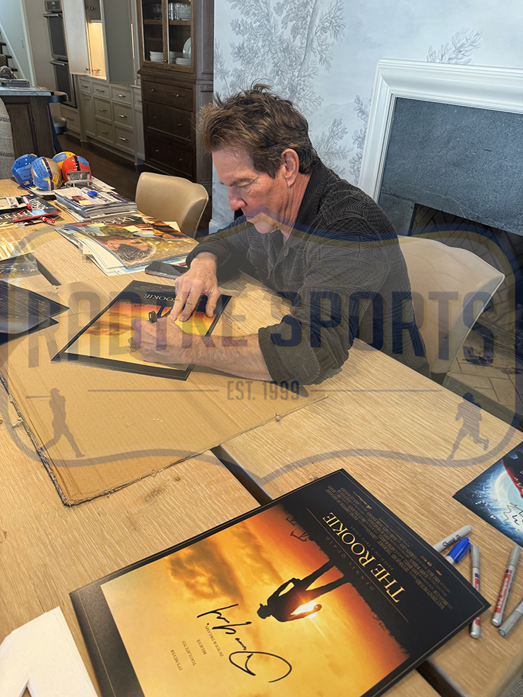 Dennis Quaid Signed Unframed 11x17 The Rookie Movie Poster - Image 3