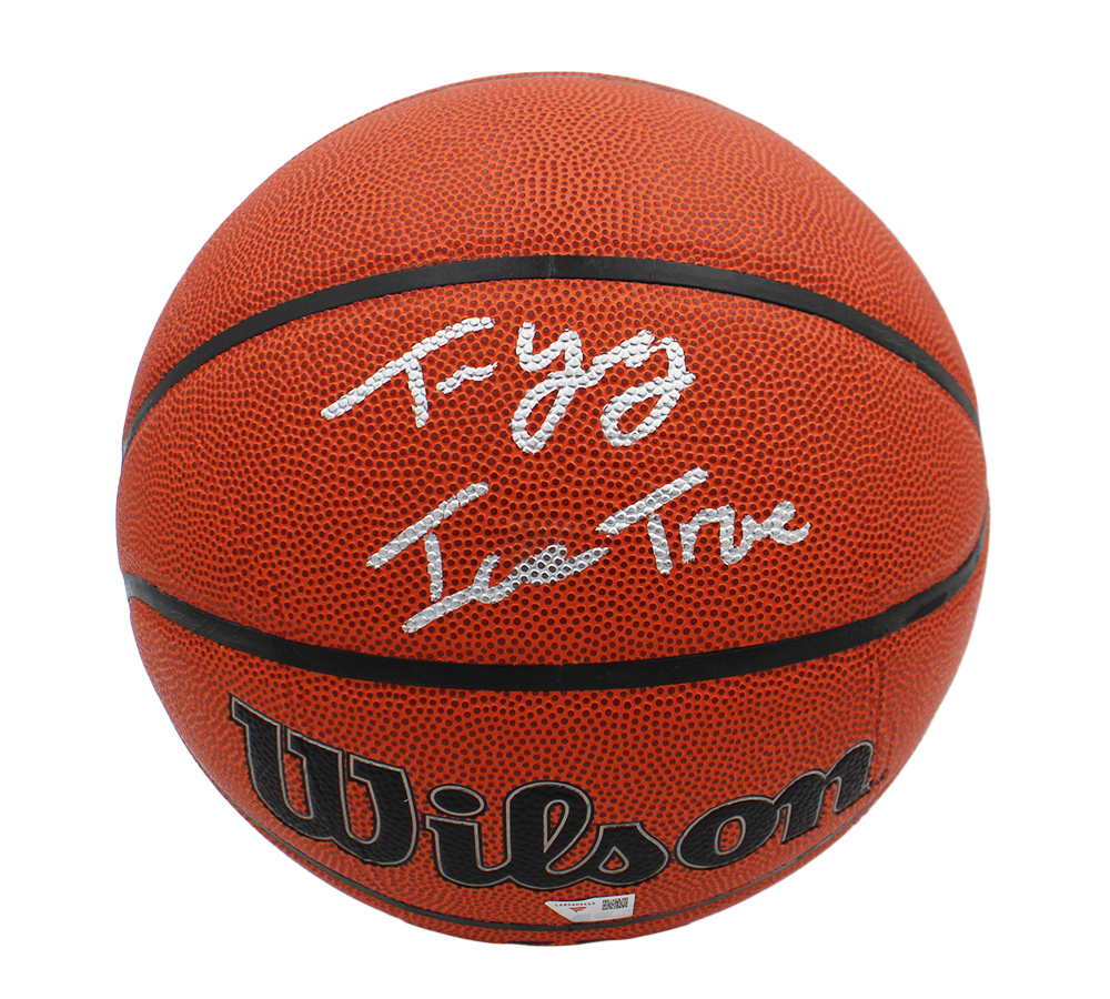 Trae Young Signed Atlanta Hawks Wilson Indoor/Outdoor NBA Basketball with "Ice Trae" Inscription