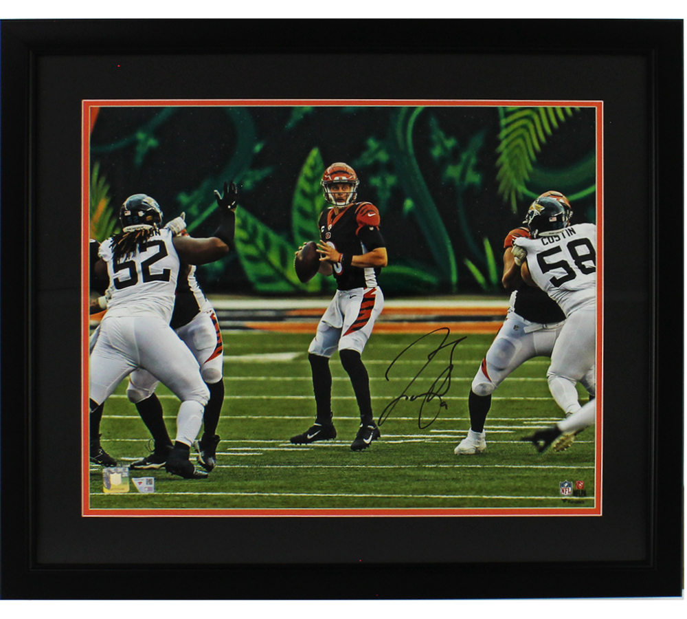 Joe Burrow Signed Cincinnati Bengals Framed 16x20 In Pocket NFL Photo