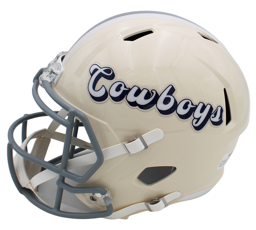 Dez Bryant Signed Dallas Cowboys Speed Full Size Retro NFL Helmet - Image 2