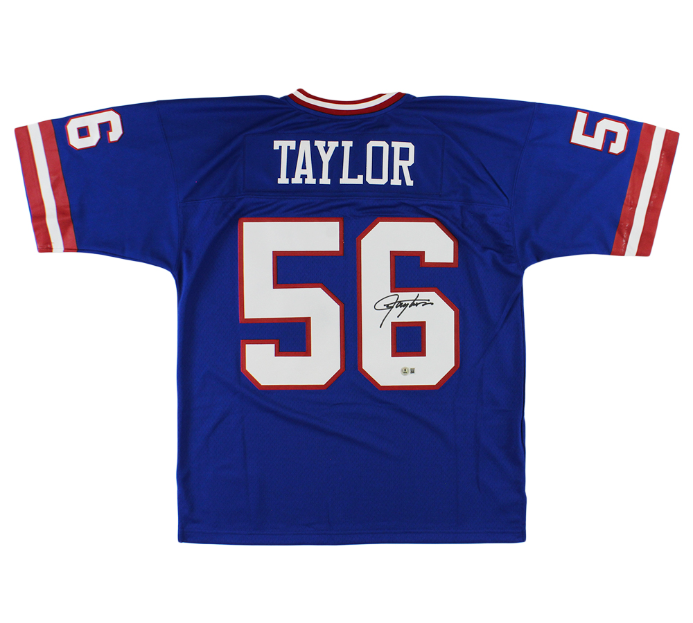Lawrence Taylor Signed New York Giants Mitchell & Ness 1986 Legacy Royal Blue Jersey