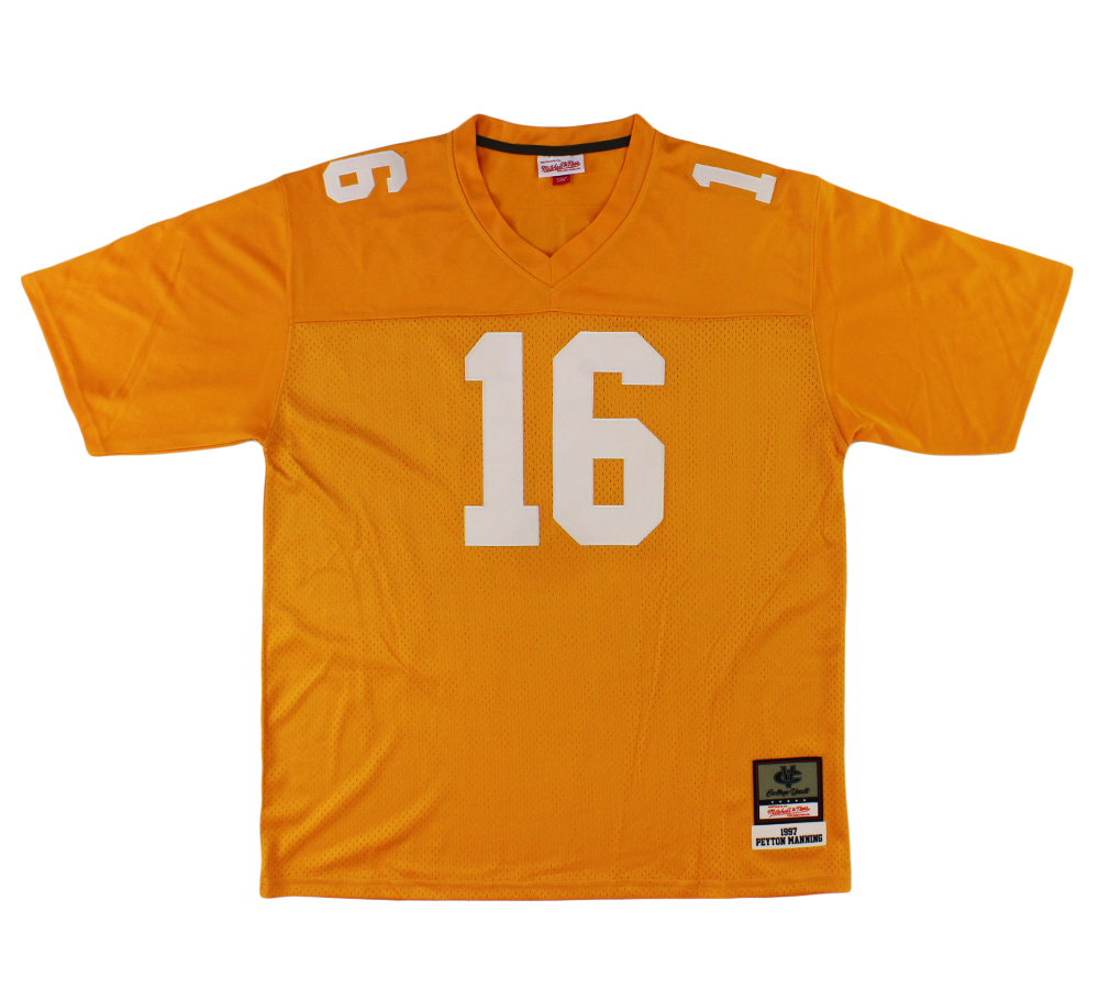 Peyton Manning Signed Tennessee Volunteers Mitchell and Ness Authentic Orange NCAA Jersey - Image 3
