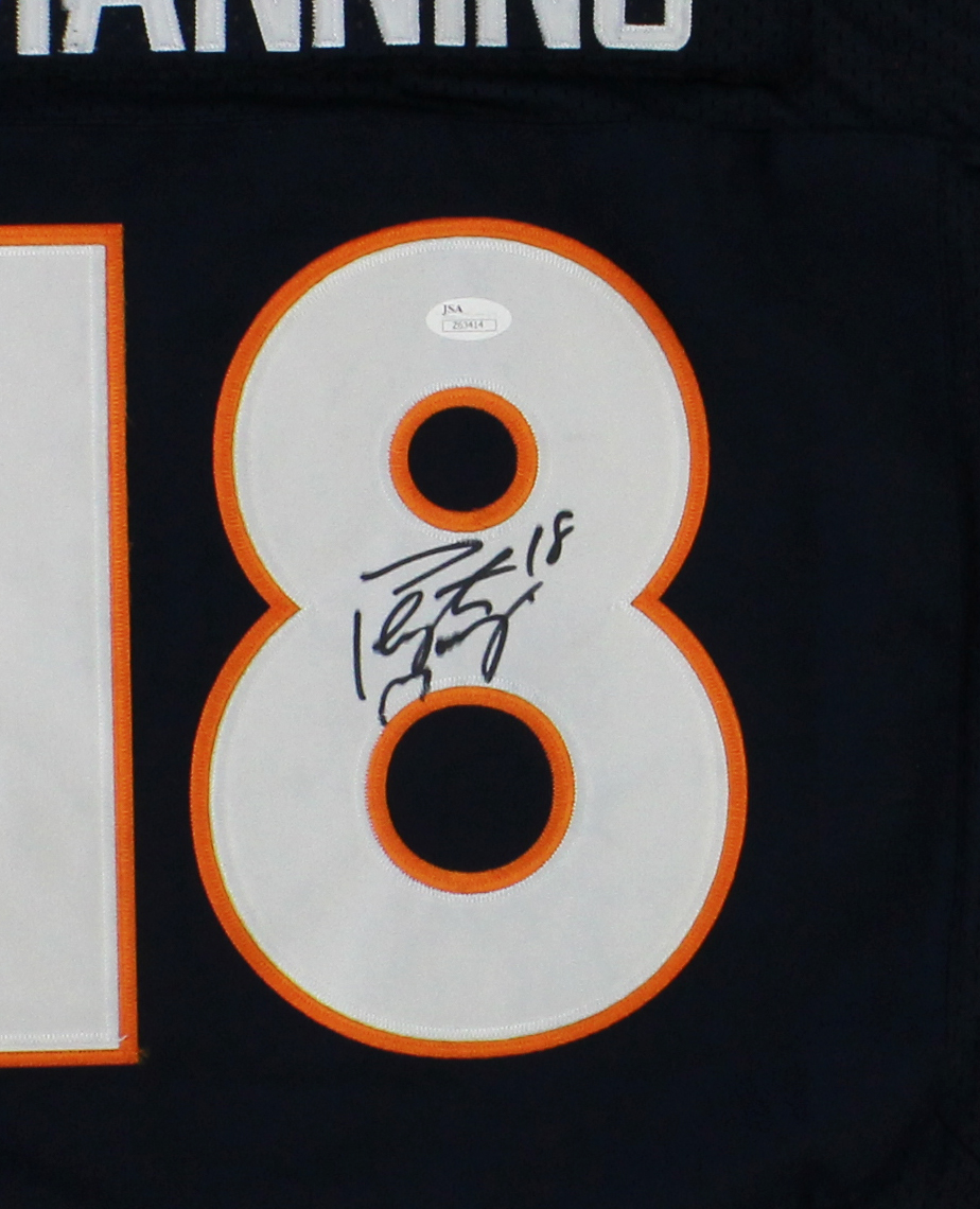 Peyton Manning Signed Denver Broncos Nike Authentic Navy Blue NFL ...