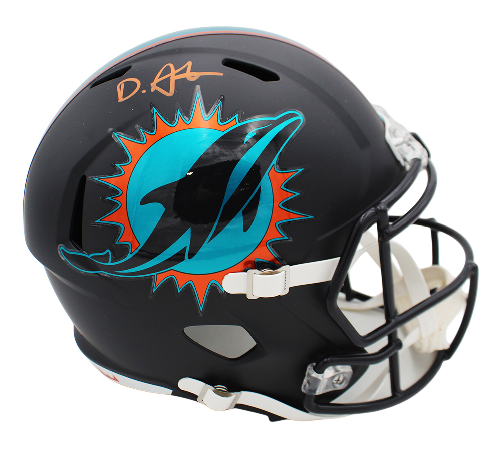 De'Von Achane Signed Miami Dolphins Speed Full Size 2025 Rivalries NFL Helmet - Image 2