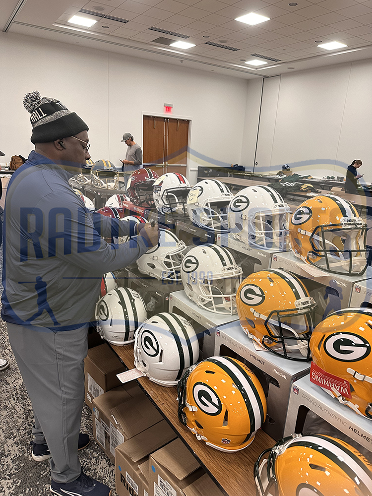 Sterling Sharpe Signed Green Bay Packers Speed Full Size Alternate 2024 NFL Helmet - Image 3