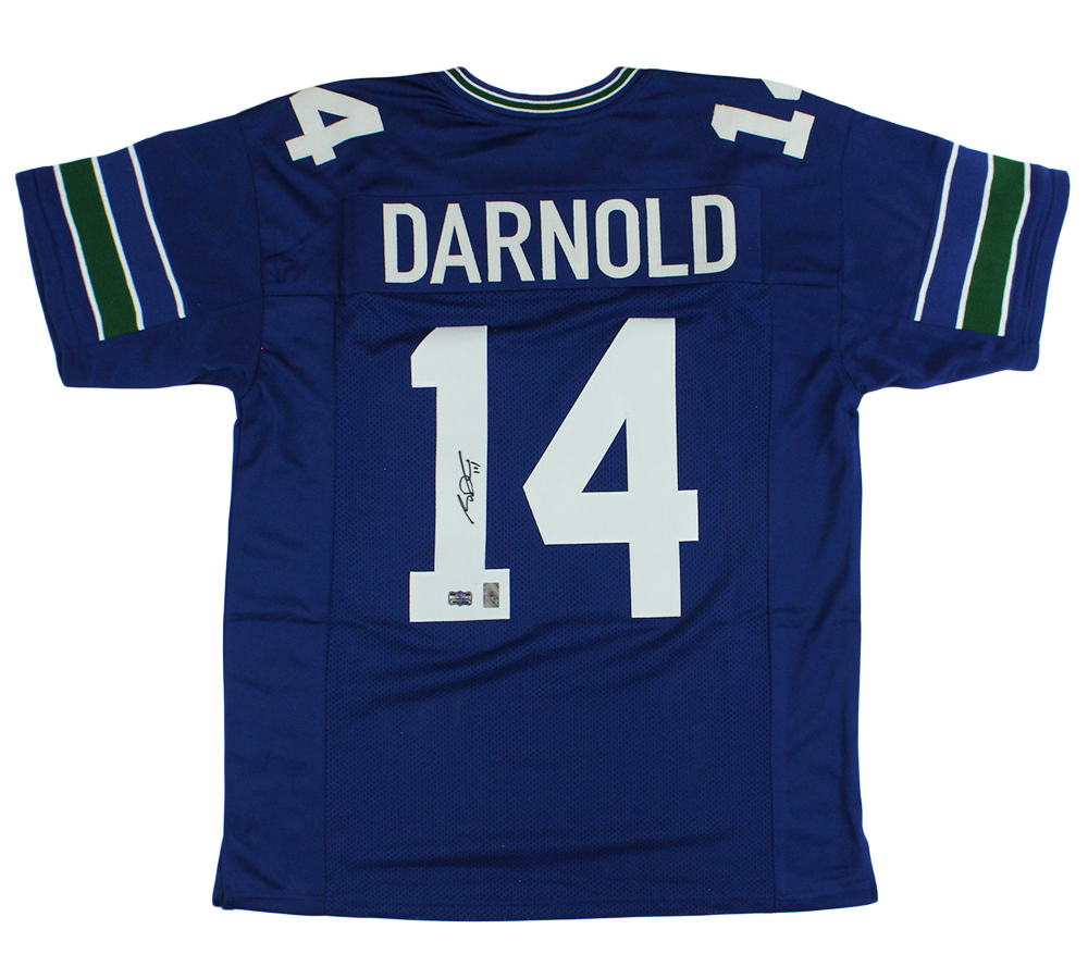 Sam Darnold Signed Seattle Custom Blue Jersey