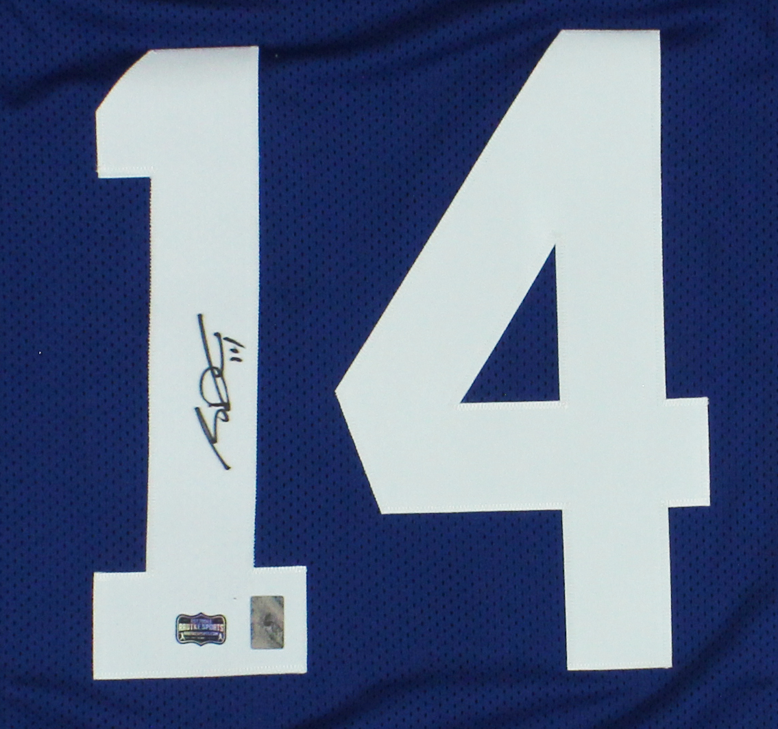 Sam Darnold Signed Seattle Custom Blue Jersey - Image 2