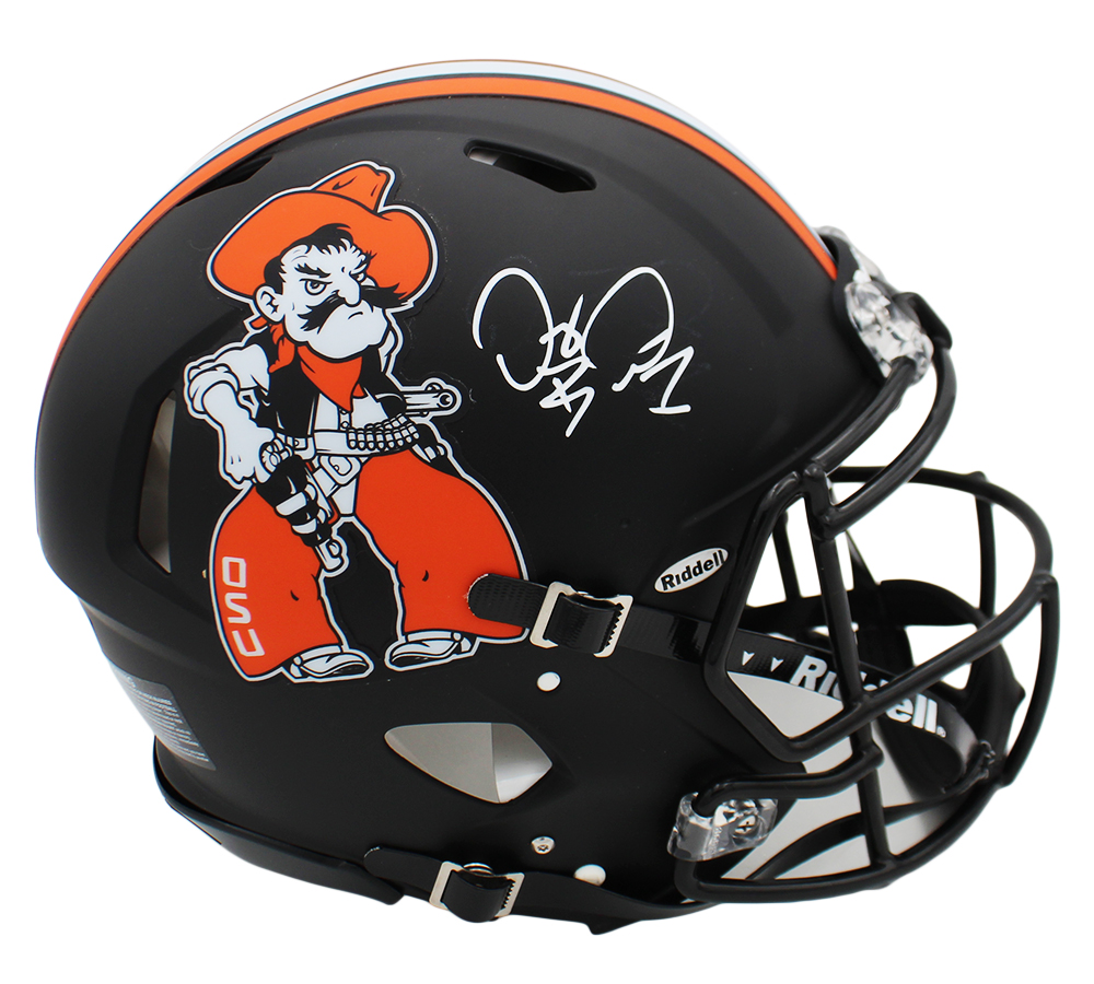Dez Bryant Signed Oklahoma Cowboys Speed Authentic Pistol Pete NCAA Helmet