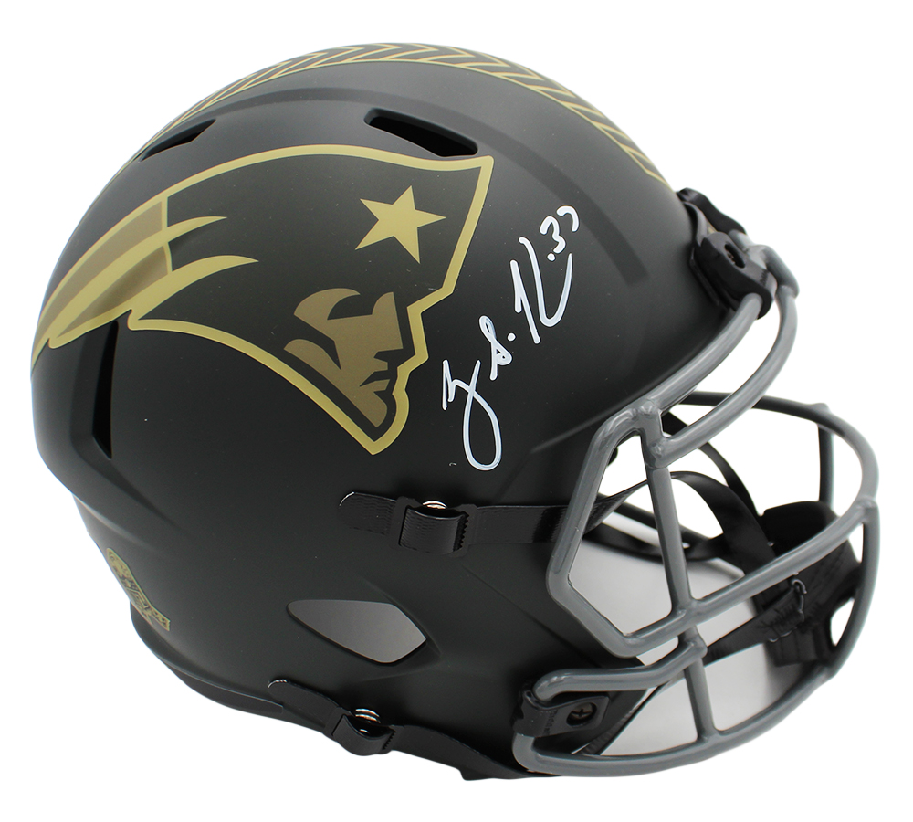 Rodney Harrison Signed New England Patriots Speed Full Size Salute to Service 4 NFL Helmet