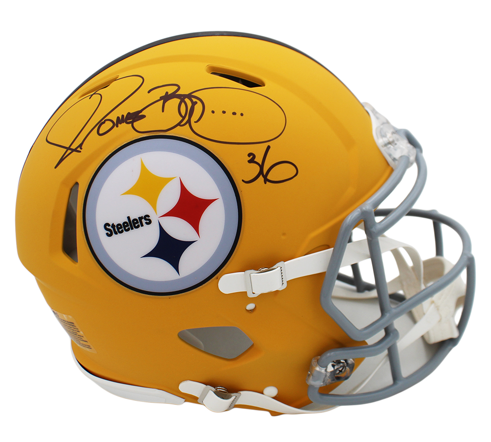 Jerome Bettis Signed Pittsburgh Steelers Speed Authentic Alternate 25 NFL Helmet - Image 2