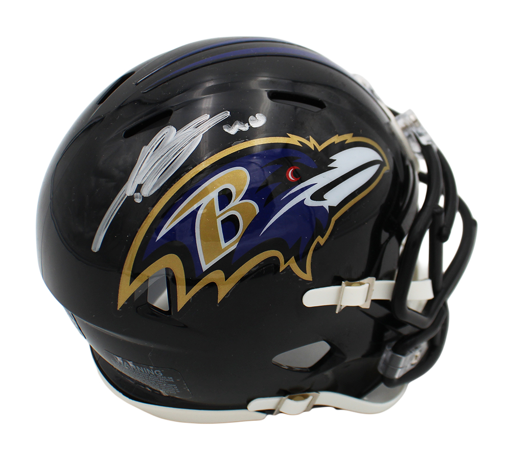 Teddye Buchanan Signed Baltimore Ravens Speed NFL Mini Helmet
