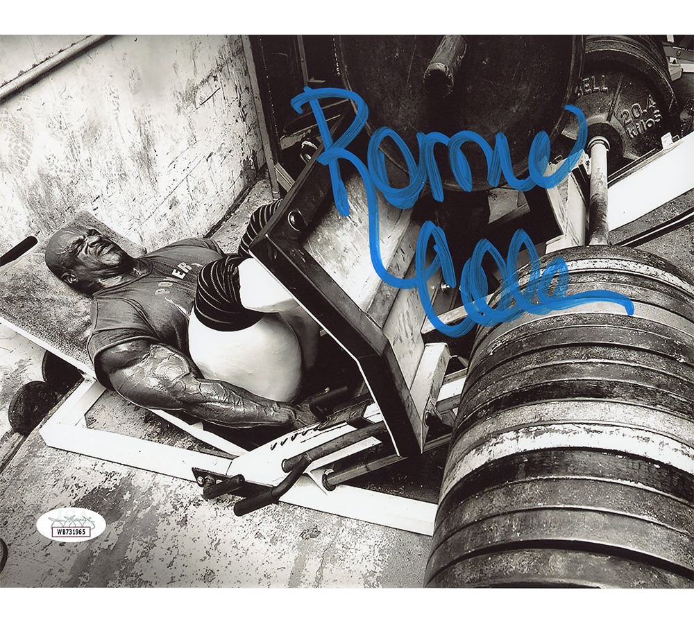 Ronnie Coleman Signed Unframed 8 x 10 Bodybuilding Photo-Leg Press